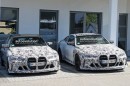 2023 BMW M3 CS prototype next to M4 CSL prototype