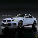 2023 BMW M2 CSL rendering by superrenderscars