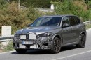 2023 BMW X5 M prototype without updated front fascia