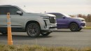 2023 Cadillac Escalade-V drags Dodge Durango SRT Hellcat on Throttle House
