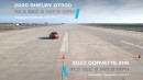 2023 Chevrolet Corvette Z06 Drag Races Ford Mustang Shelby GT500