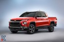 2023 Chevrolet New Montana unofficial rendering by KDesign AG