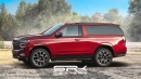 2023 Chevy Tahoe Two-Door SUV rendering by SRK Designs
