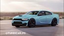 2023 Dodge Charger V12 Hellephant rendering by tuningcar_ps