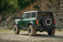 Eruption Green 2022 Ford Bronco four-door Outer Banks Sasquatch Package