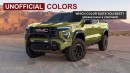 2023 GMC Canyon AT4X rendering by AutoYa