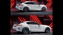 2023 Honda Civic Type R RWD Coupe Sports Car rendering by The Sketch Monkey