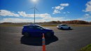 2023 Honda Civic Type R races Ford Focus RS and Volkswagen Golf R