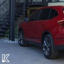 2023 Honda CR-V rendering based on HR-V and Acura MDX by KDesign AG