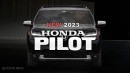 2023 Honda Pilot TrailSport rendering by AutoYa