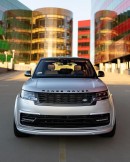 2023 Land Rover Range Rover widebody satin wrap on 26s