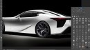 2023 Lexus LFA V10 CGI revival by TheSketchMonkey