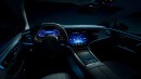 2022 Mercedes-Benz EQE teaser photo (MBUX Hyperscreen interior design)
