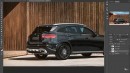 2023 Mercedes-Benz GLC Coupe SUV unofficial rendering by theottle