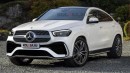 2023 Mercedes GLE Coupe facelift rendering