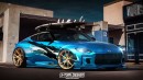 2023 Nissan Z Cali-style JDM tuning rendering by X-Tomi Design