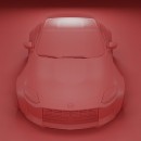 2023 Nissan Z Transparent spoiler slammed widebody rendering by demetr0s_designs