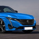 2023 Nissan Z into Peugeot 308 Coupe rendering by kdesignag