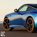 2023 Nissan Z into Peugeot 308 Coupe rendering by kdesignag