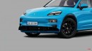 2023 Porsche Macan EV new generation rendering by SRK Designs