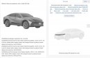 2023 Toyota Crown Cross (name not yet confirmed) design patent