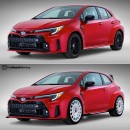2023 Toyota GR Corolla Three-Door rendering by TheSketchMonkey and j.b.cars