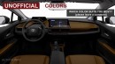2023 Toyota Prius Hybrid Reborn CGI color reel by AutoYa