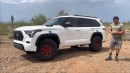 2023 Toyota Sequoia TRD Pro (with front lift kit, 37s, and Innov8 wheels)