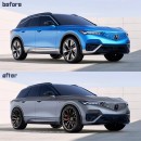 2024 Acura ZDX tuning rendering by kelsonik