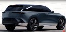 2024 Acura ZDX Electric Crossover SUV rendering by MV Auto