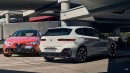 2024 BMW 1 Series vs. 2025 Alfa Romeo Giulietta rendering by AscarissDesign