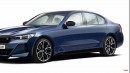 2024 BMW 5 Series M PHEV rendering by SRK Designs