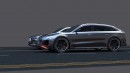 2024 BMW M5 PHEV vs ICE Audi RS 6 Avant quattro rendering by Evren Özgün Spy Sketch