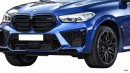 2024 BMW X5 M LCI facelift rendering by SRK Designs