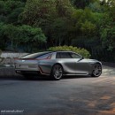 2024 Cadillac Celestiq production series rendering by Joao Kleber Amaral