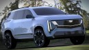 2024 Cadillac Escalade IQ CGI EV transformation by Evren Ozgun Spy Sketch
