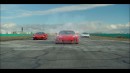 Corvette E-Ray drag races Ferrari F8 and Lamborghini Huracan