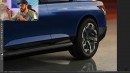 2024 Chevy Silverado EV Sedan rendering by TheSketchMonkey