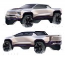 2024 Chevy Silverado EV sketches by GM Design