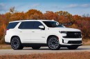 2024 Chevrolet Tahoe SS facelift with Escalade-V supercharged V8 rendering by c_zr1