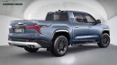 Chevy Traverse Z71 pickup truck rendering by Digimods DESIGN