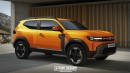 2024 Dacia Duster 3-Door SUV rendering by X-Tomi Design