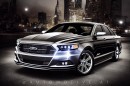 Ford Crown Victoria Taurus Mustang CGI revival by automotive.ai