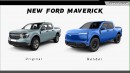 2024 Ford Maverick rendering by Digimods DESIGN