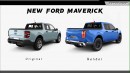 2024 Ford Maverick rendering by Digimods DESIGN
