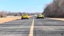 Dark Horse vs Raptor R vs Corvette Z06 on StangMode