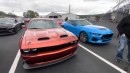 2024 Ford Mustang GT vs Dodge Challenger Hellcat on StangMode