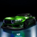 2024 Ford Mustang GT Jet Form Performance rendering by karg_z and timthespy
