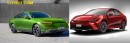 2024 Honda Accord Electric vs Toyota Camry PHEV rendering