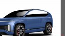 2024 Hyundai Ioniq 7 N EV SUV rendering by SRK Designs